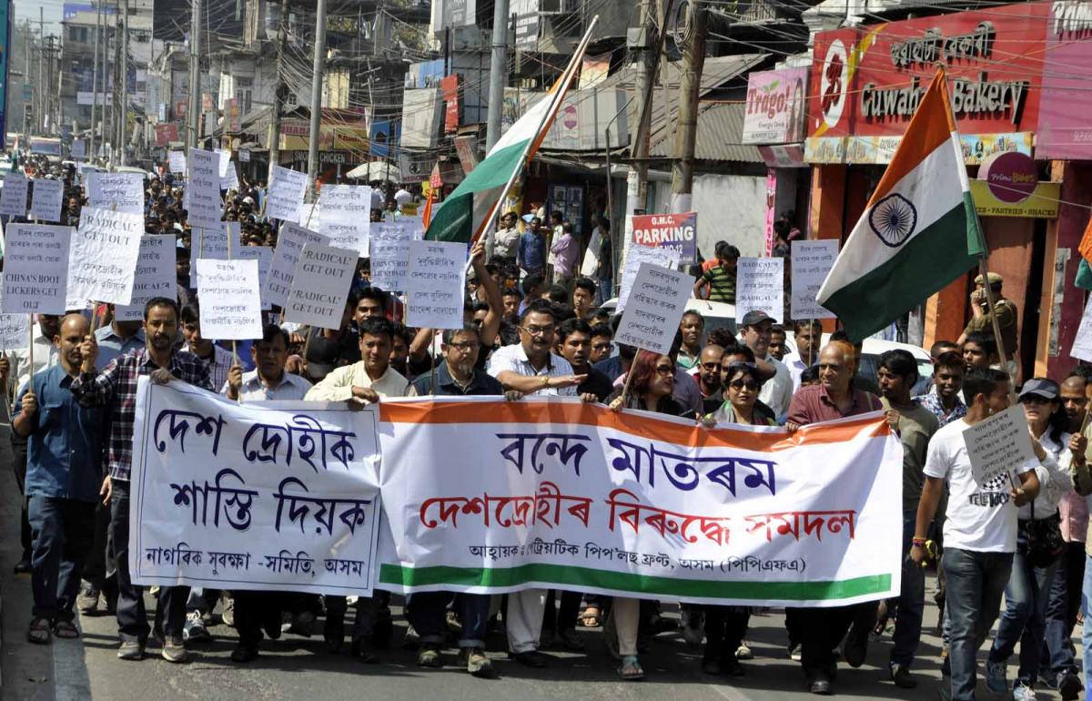 Thousands join protest march against anti-nationals